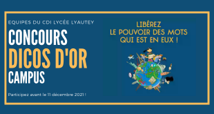 Dicos d'Or campus concours CDI lycée Lyautey