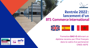 Rentrée 2022 : lancement d’une formation BTS en Commerce International au lycée Lyautey