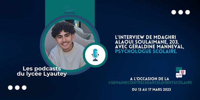 harcèlement scolaire interview podcast lycee lyautey
